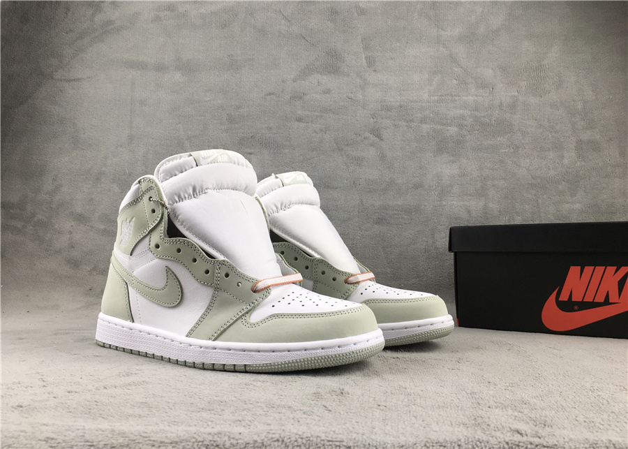 2021 Air Jordan 1 High Seafoam Grey White - Click Image to Close